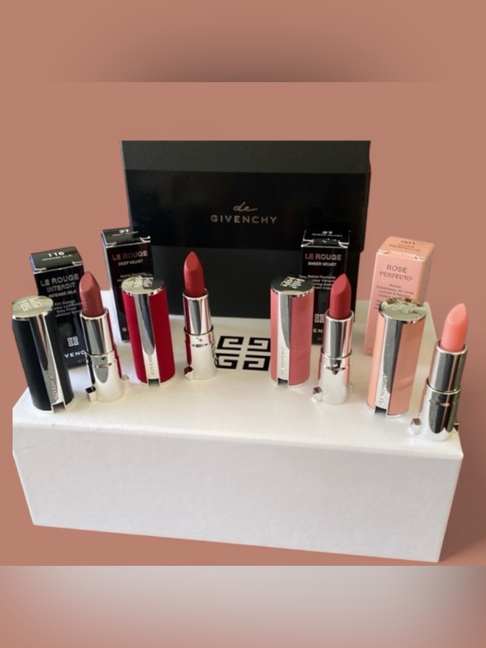 Givenchy Mini Lipstick & Lip Balm Set. NIB Lmt. Ed.